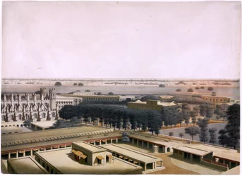 A View of the Interior of Fort William Looking East Across the Courtyard